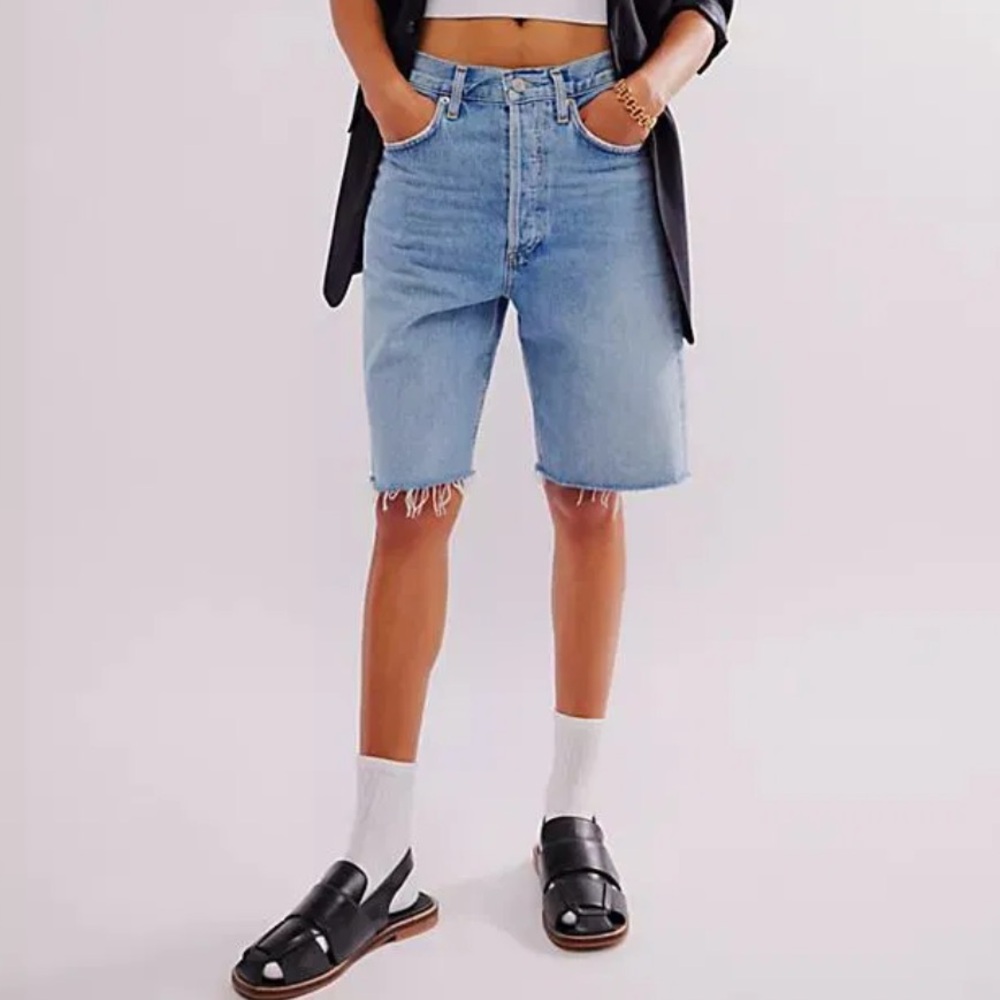 AGOLDE 90’s High Rise Denim Shorts - Picture 7 of 10